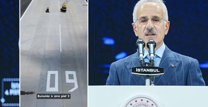 Bakan Uraloğlu: İstanbul Havalimanımızın 4. ana pistinden yeni bir ufka doğru yükseldik