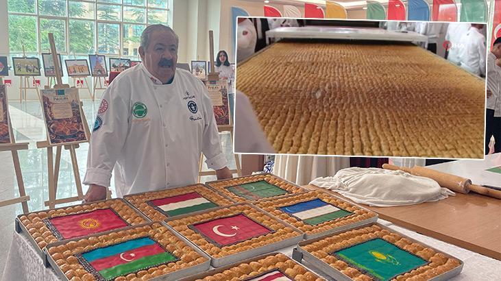 ‘Baklavaki’ye kızdı, baklavanın patentini aldı! Guinness Dünya Rekorları’na girdi