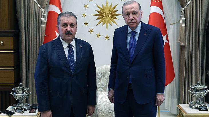 Cumhurbaşkanı Erdoğan, BBP Genel Başkanı Destici’yi kabul etti