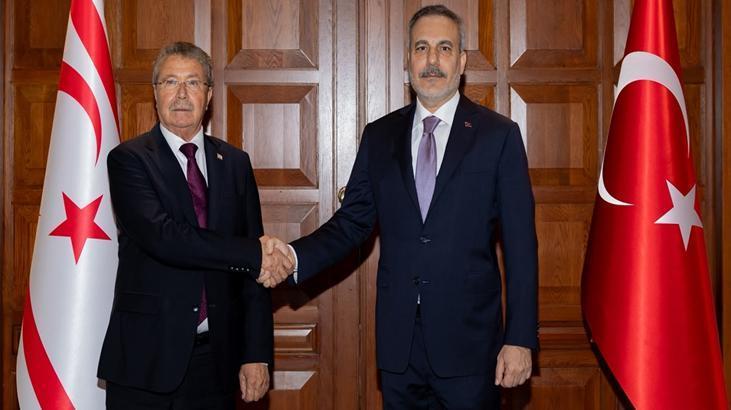 Dışişleri Bakanı Hakan Fidan, KKTC Başbakanı ve Irak Temsilciler Meclisi Başkanını kabul etti