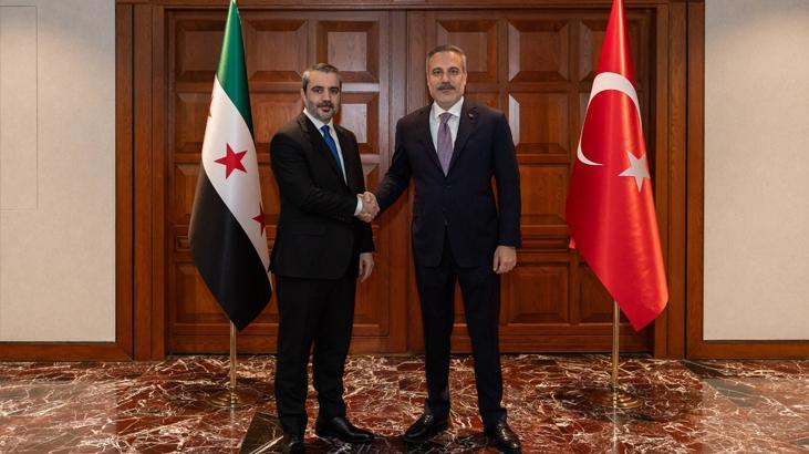 Dışişleri Bakanı Hakan Fidan Suriyeli mevkidaşı Şeybani ile bir araya geldi