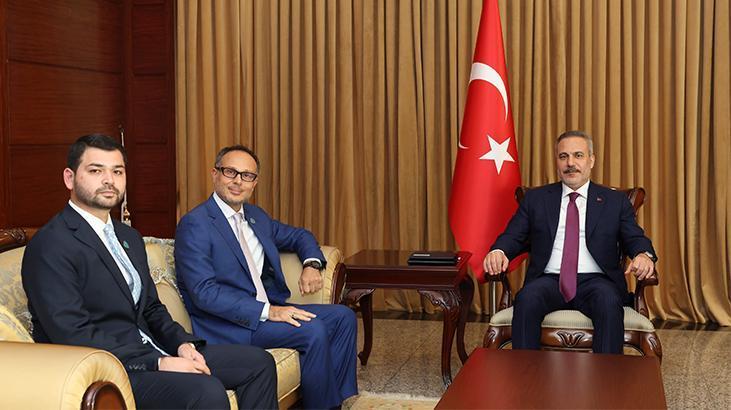 Dışişleri Bakanı Hakan Fidan TÜRKPA Genel Sekreteri Hasan’ı Bakü’de kabul etti