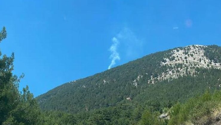 Fethiye’de orman yangını! Havadan müdahale başladı