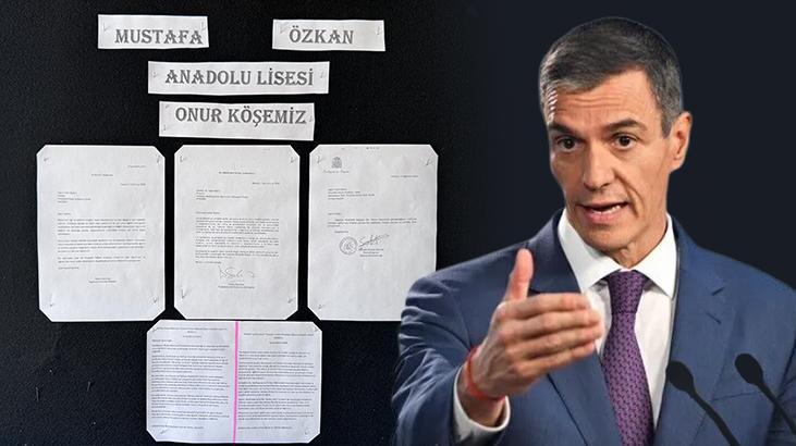 İspanya Başbakanı Sánchez’ten Kayseri’deki okula mektup