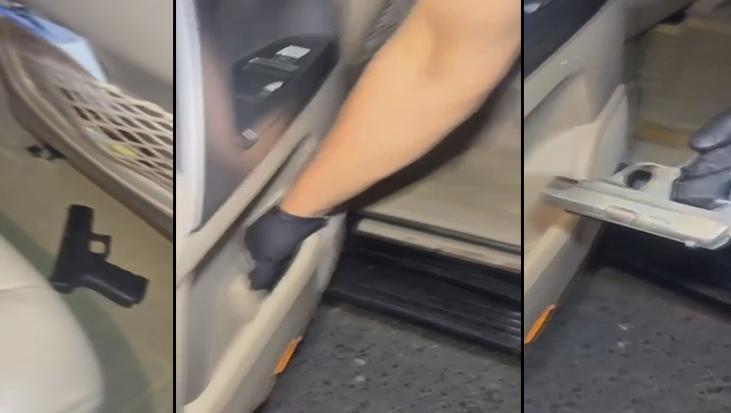 Küçükçekmece’de denetimde yakalandılar! Araçtan 2 ruhsatsız tabanca ve çakar çıktı