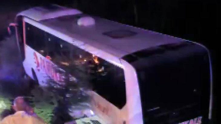 Manisa’da otobüs kazası! Yaralılar var
