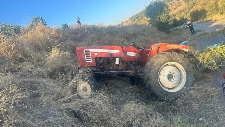 Manisa’da feci kaza! Devrilen traktörün altında kaldı