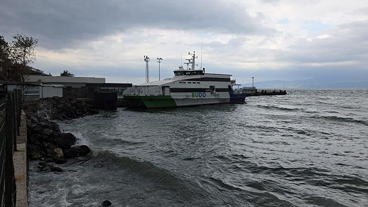 Marmara’da deniz ulaşımına hava muhalefeti: BUDO’nun 12 seferi iptal edildi