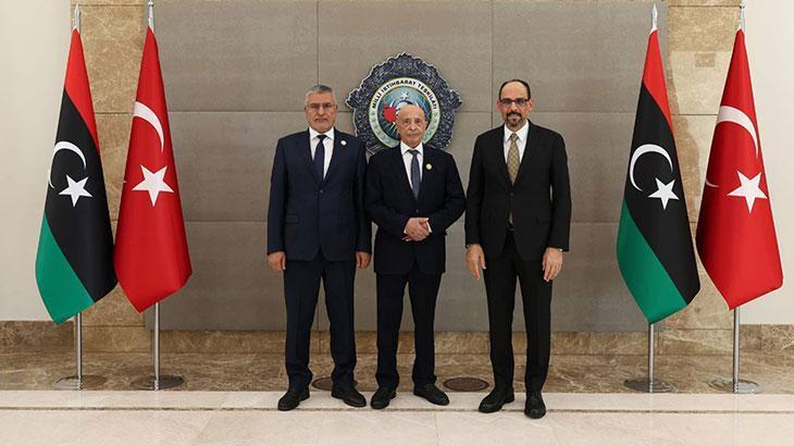 MİT Başkanı Kalın, Libya Temsilciler Meclisi ve Yüksek Devlet Konseyi Başkanları ile görüştü