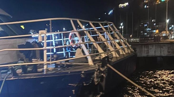 Mudanya’da İDO deniz otobüsü iskeleye çarptı