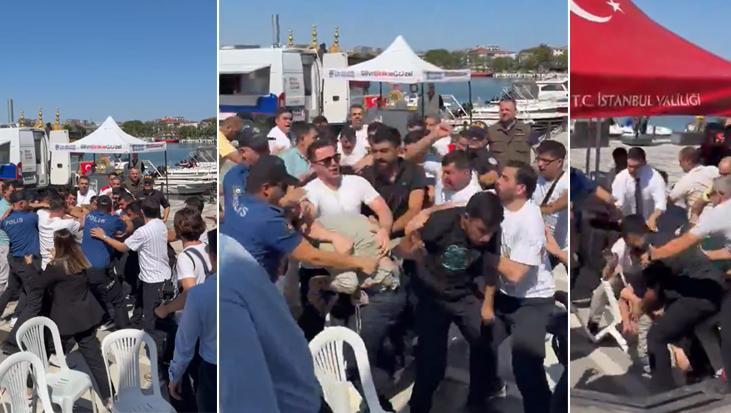 Silivri’de gergin anlar! Batan gemiyi takip eden basın mensuplarına saldırı