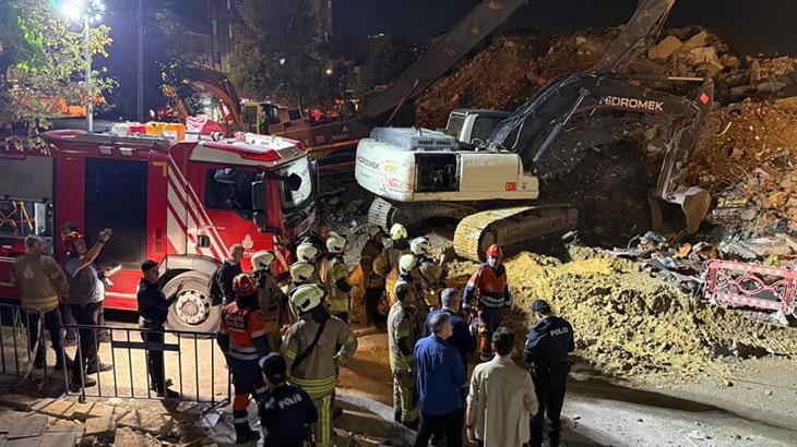 Son dakika! Küçükçekmece’de yıkım yapılan 6 katlı bina çöktü: Ekipler olay yerinde