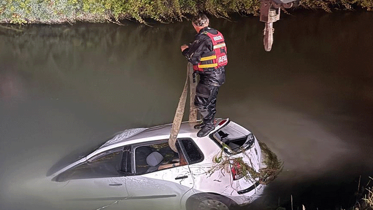 Tokat’ta gece yarısı korkunç kaza! Otomobil sulama kanalına uçtu: 2 can kaybı