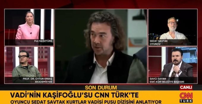 Türkiye’nin konuştuğu Kazım Kaşifoğlu karakterini canlandıran isim CNN Türk canlı yayınında