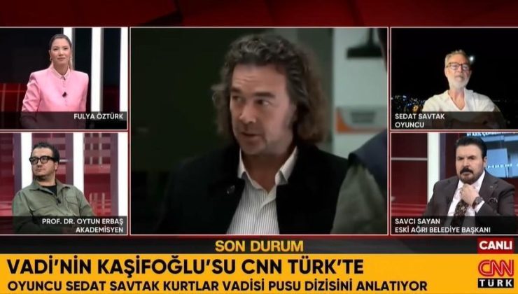 Türkiye’nin konuştuğu Kazım Kaşifoğlu karakterini canlandıran isim CNN Türk canlı yayınında