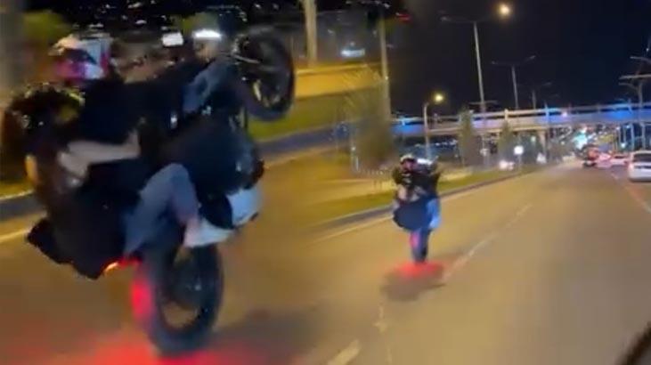 Yer: Malatya! Motosikletle tehlikeli yolculuk kamerada