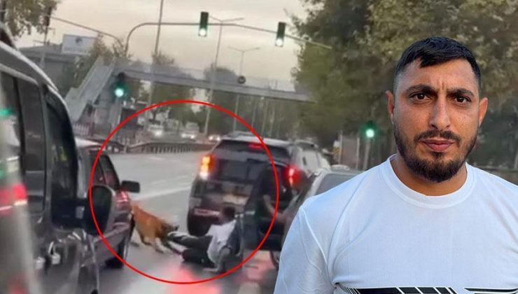 Yolda yürürken dehşeti yaşadı: Zincirini koparan köpek bacağından ısırıp yolda sürükledi