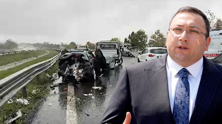 Anadolu Otoyolu’nda zincirleme kaza: Üsküdar Belediye Başkan Vekili Dündar Ziya Gültekin kaza geçirdi!
