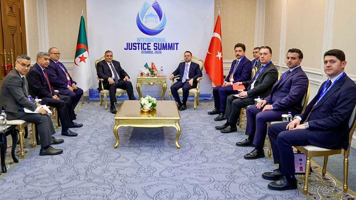 Bakan Gürlek, Arnavut ve Cezayirli mevkidaşlarıyla görüştü