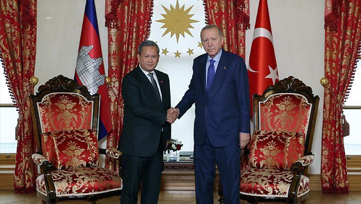 Cumhurbaşkanı Erdoğan, Kamboçya Başbakanı Manet’i kabul etti