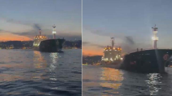 İstanbul Boğazı’nda gemi arızası! Trafik çift yönlü durduruldu