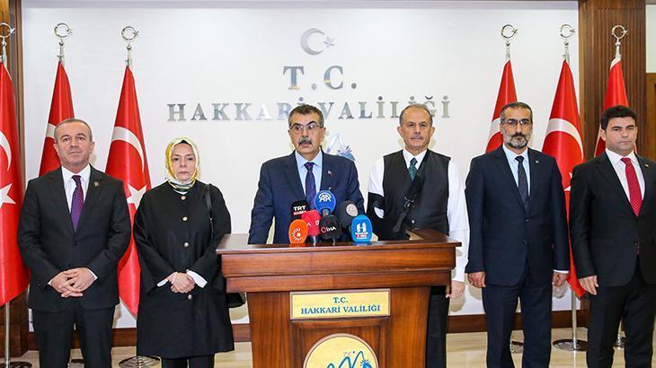 Milli Eğitim Bakanı Tekin Hakkari’de konuştu