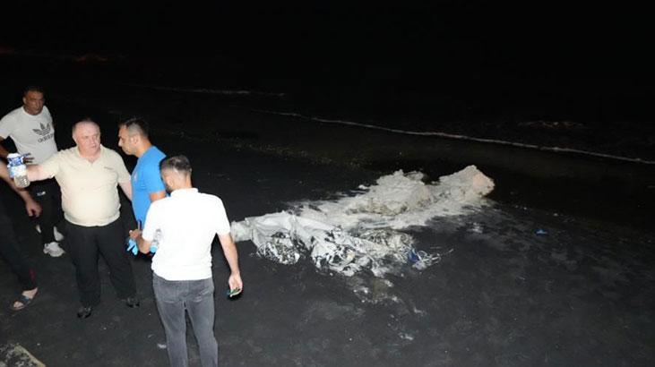 Samsun sahillerine vuran gizemli maddenin ne olduğu belli oldu