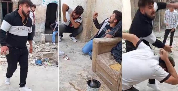 Şanlıurfa’da metruk evde maganda dehşeti! 1 kişi, 4 kişiyi darbetti; o anlar kamerada