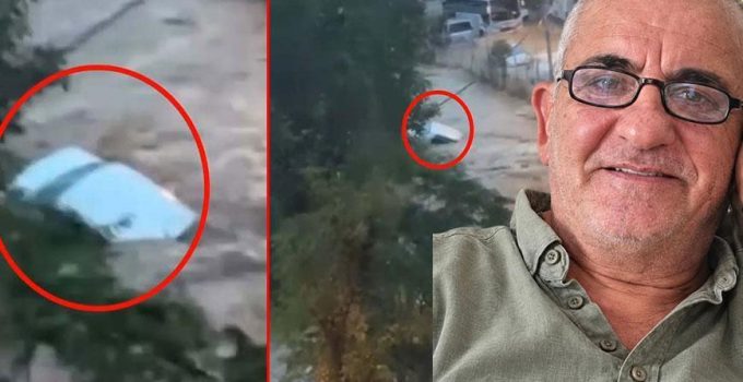 Sarıyer’de sel dehşeti! Yeni görüntüleri ortaya çıktı: İçinde adam var