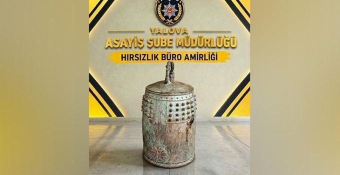 Yalova’da çalınan 37 yıllık Japon Barış Çanı 35 gün sonra hurdacıda bulundu