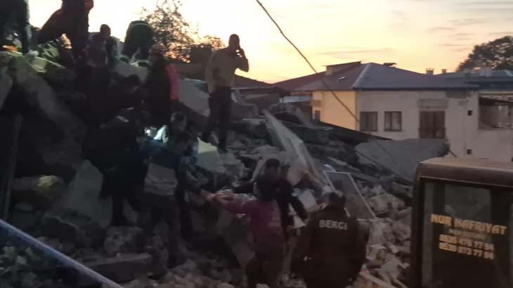 Zonguldak’ta bina çöktü: 1 ölü